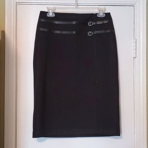 Straight Black Skirt